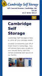 Mobile Screenshot of cambridgeselfstorage.com